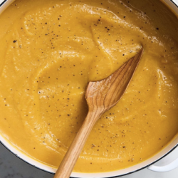 butternut_squash_soup on a bowl